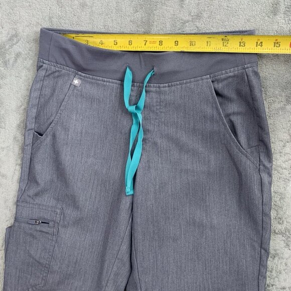 Figs Scrub Pants Womens XS Petite Zamora Jogger Nurse Workwear Graphite Medical - Picture 6 of 16